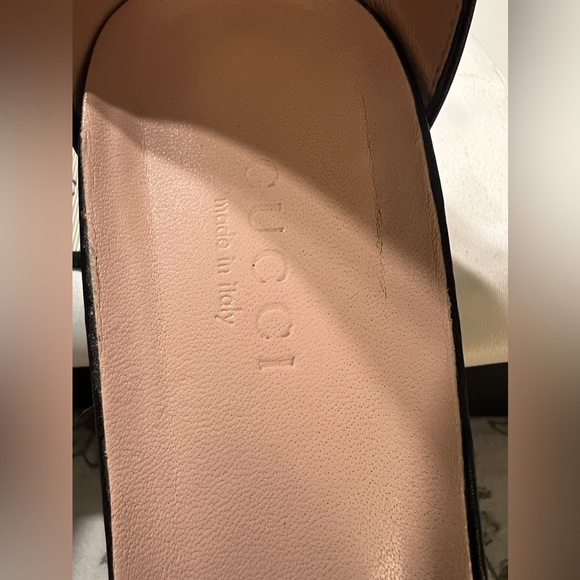 GUCCI HORSEBIT ANKLE STRAP BLACK SANDALS SIZE 36.5 EU / 6.5 US - Picture 9 of 12